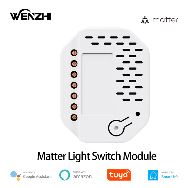 Smart Relay Tuya - โมดูลสวิตช์ไฟ Matter แบบ 2 ช่อง รีเลย์
