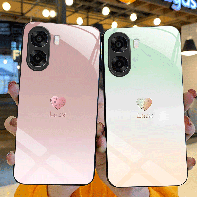 Shelly - เคสกระจกนิรภัยสำหรับ OPPO A6x A6k A6 Pro