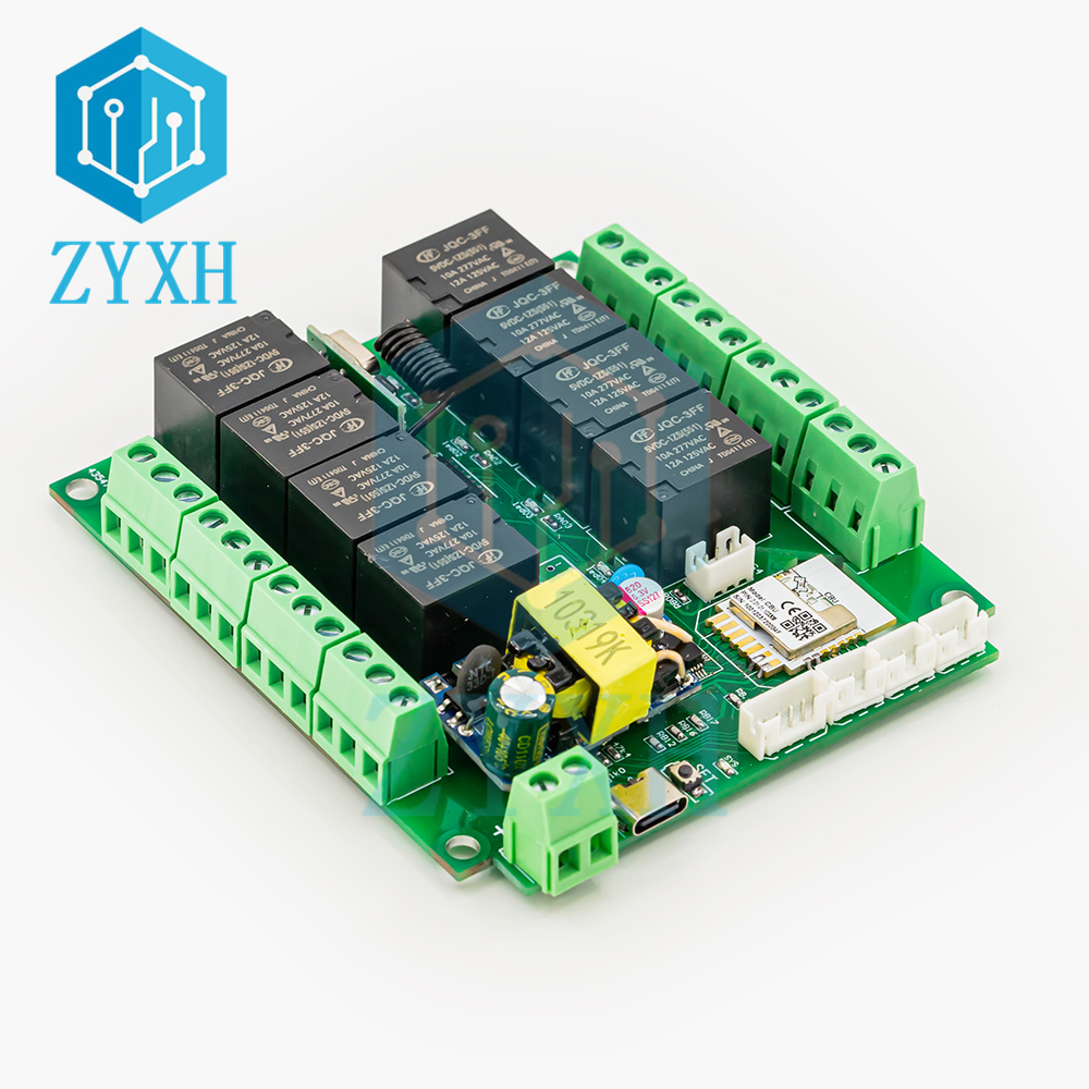 Tuya 4 Channel - Tuya รีเลย์ควบคุมระยะไกล8ช่องสัญญาณ wifi/zigbee สนับสนุนการแสดงสถานะวงจร4ทาง + การควบคุมอินพุต4ความชื้นและอุณหภูมิ