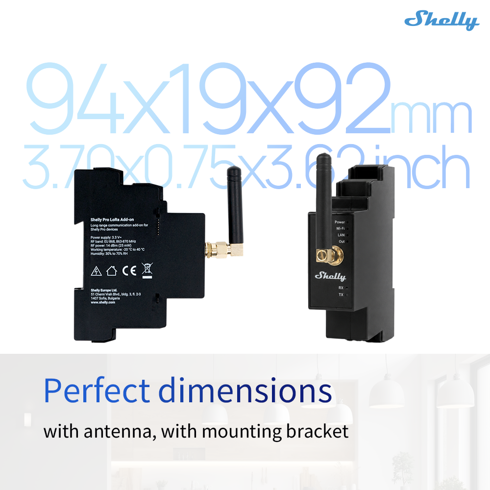 Shelly Pro LoRa Add-on ขยายระย - Shelly Plug บทวิจารณ์และราคา