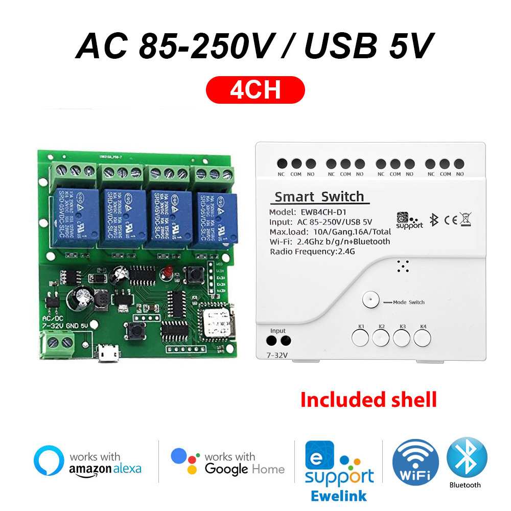 สวิตช์รีเลย์ประตูอัจฉริยะ WiFi - Smart Relay Tuya บทวิจารณ์และราคา
