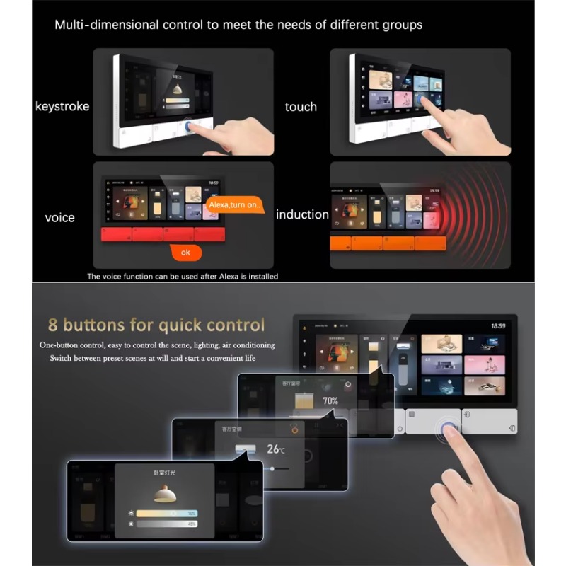 หน้าจอสัมผัสอัจฉริยะมัลติฟังก์ - Tuya Smart บทวิจารณ์และราคา