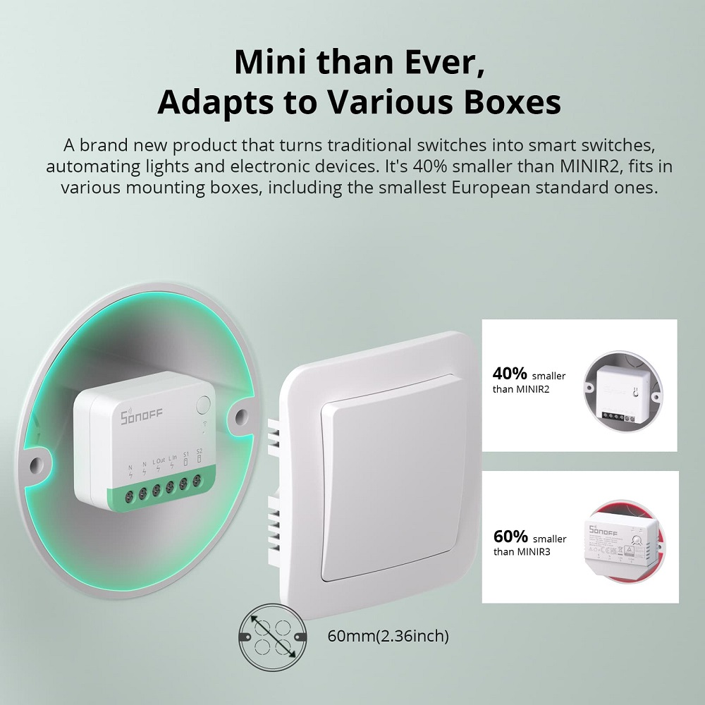 SONOFF MINIR4M MINI Extreme Wi - Sonoff บทวิจารณ์และราคา