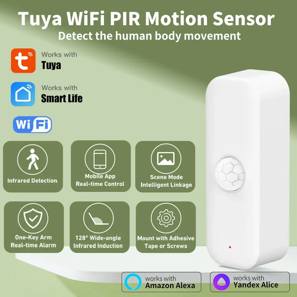 Tuya WiFI Motion Sensor PIR สม - Home Assistant Tuya บทวิจารณ์และราคา